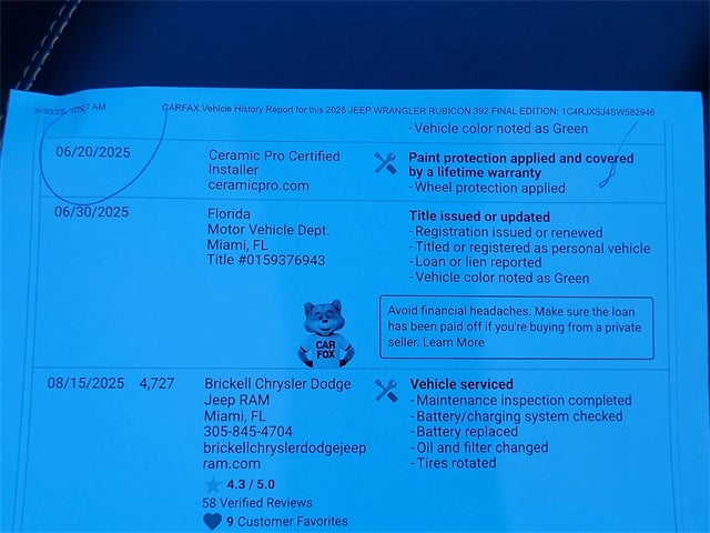 2025 Jeep Wrangler Rubicon 392