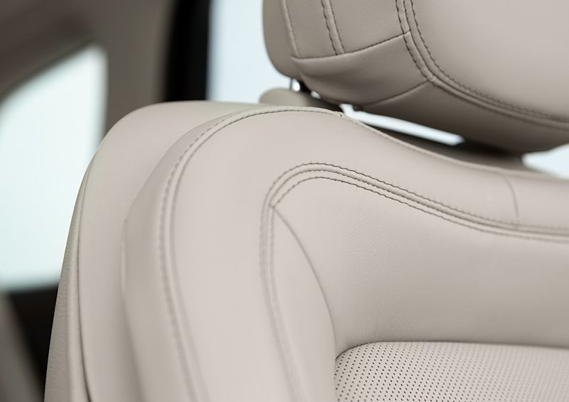 Fine craftsmanship is shown through a detailed image of front-seat stitching. | Doral Lincoln in Doral FL