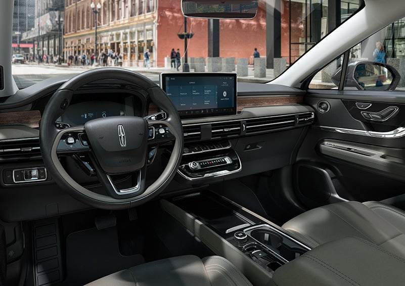 The interior dashboard of 2024 Lincoln Corsair® SUV is shown here. | Doral Lincoln in Doral FL