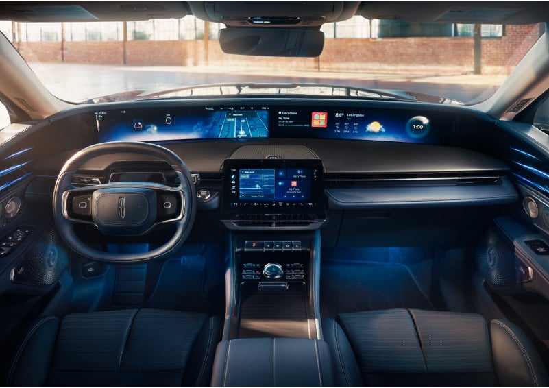 The panoramic display is shown in a 2024 Lincoln Nautilus® SUV. | Doral Lincoln in Doral FL