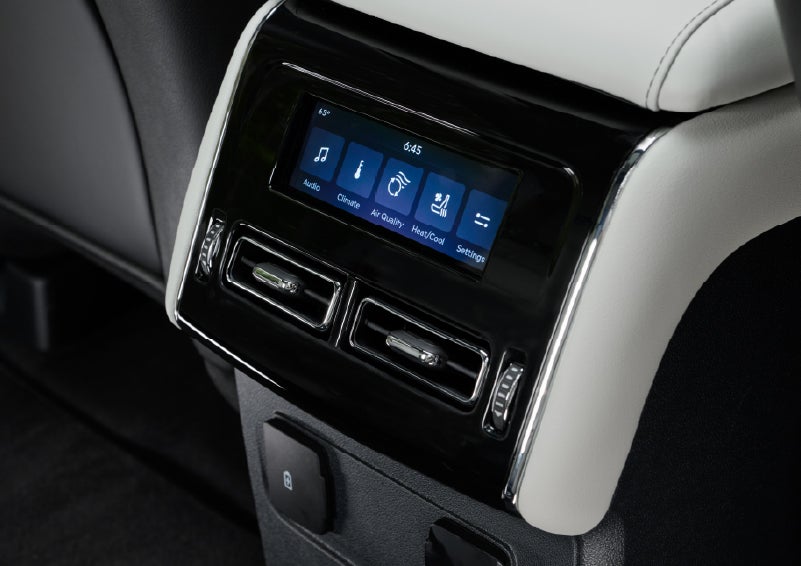 The second row touch screen displays audio and temperature control settings. | Doral Lincoln in Doral FL