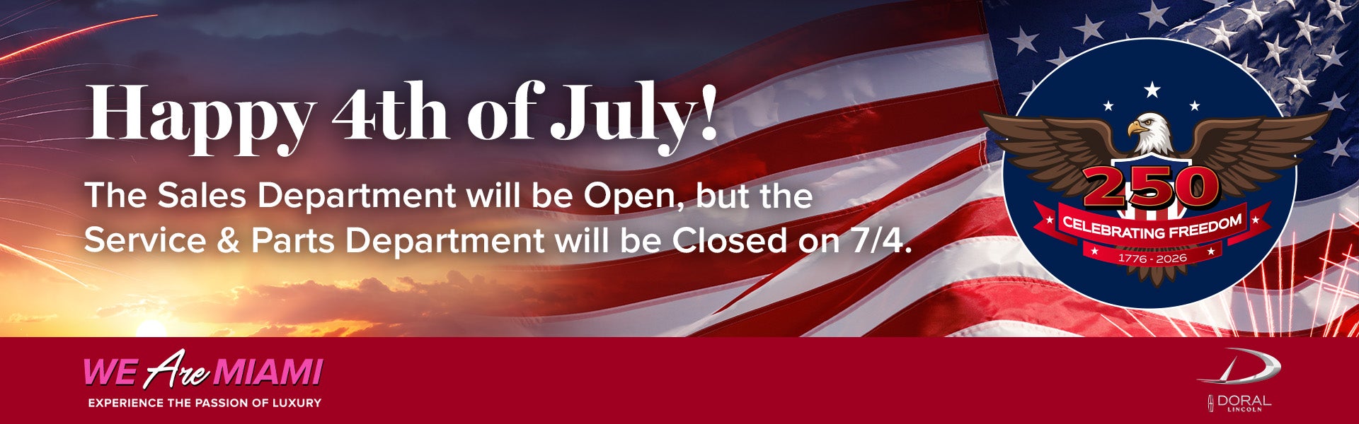 Sales Department 4th of July