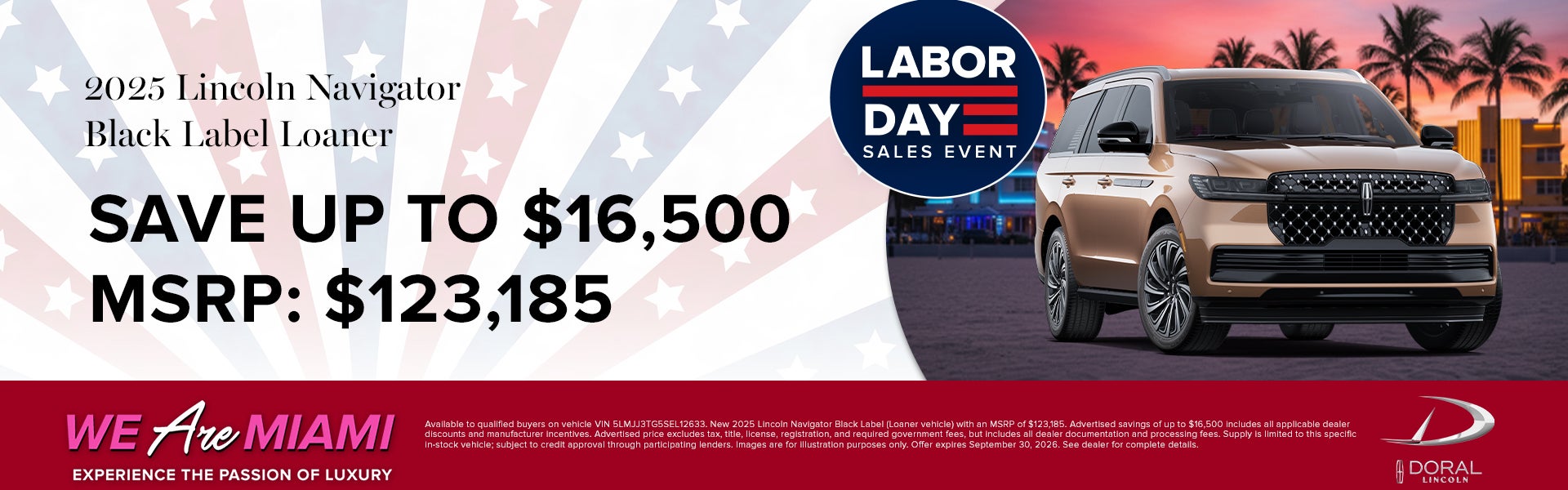 Save up to $16,500 on 2025 Lincoln Navigator Black Label