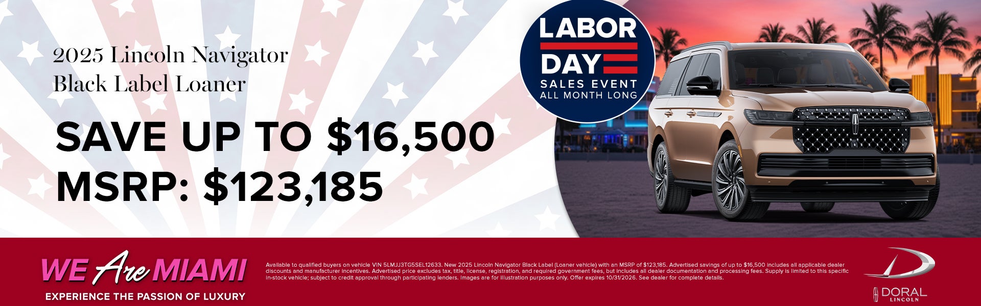 Save up to $16,500 on 2025 Lincoln Navigator Black Label