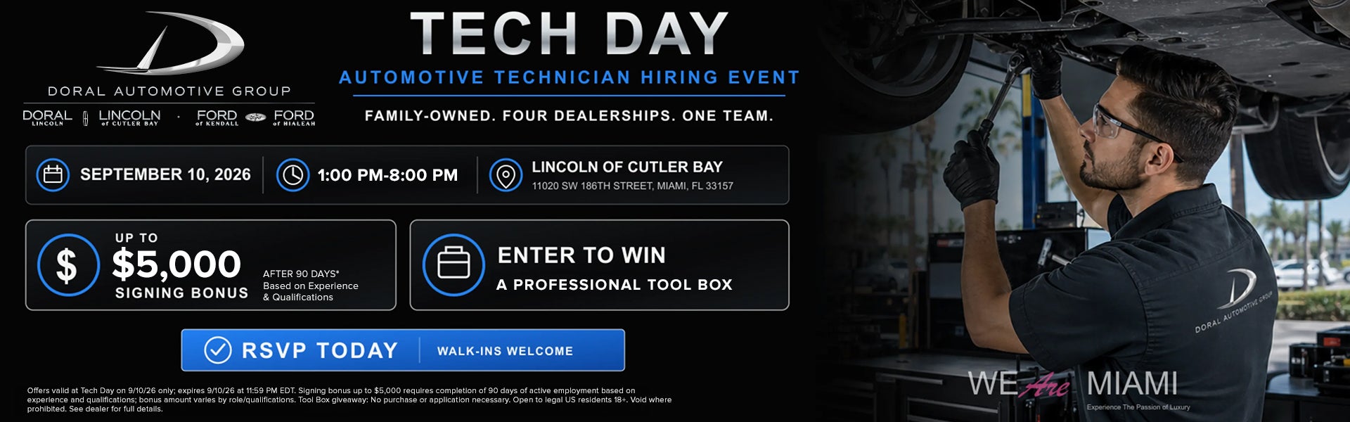 TECH DAY AUTOMOTIVE TECHNICIAN HIRING EVENT